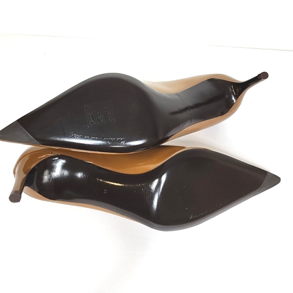 Dolce&Gabbana Lollo DG pointed Toe Pump In Caramel Brown Size 38 - Picture 5 of 6